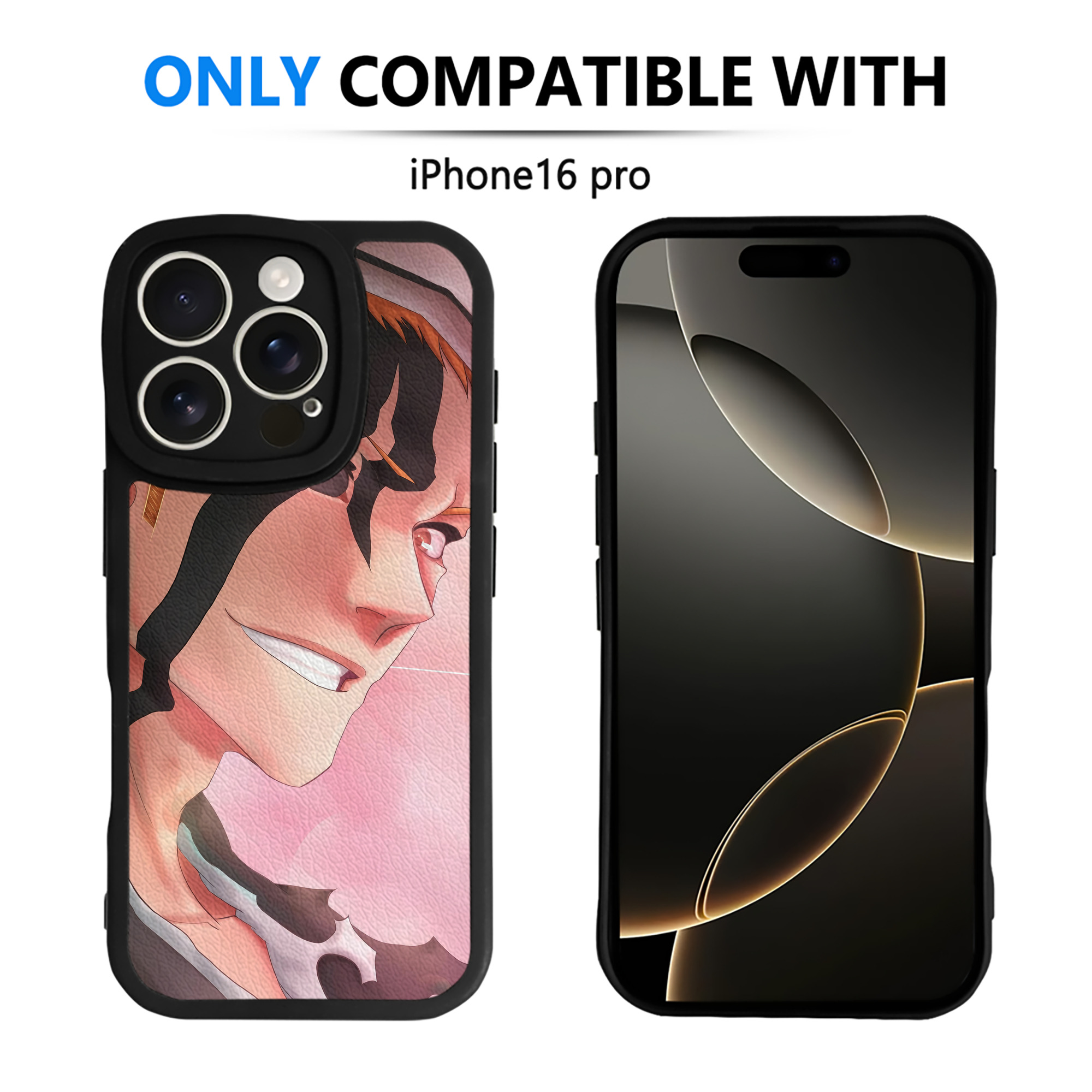 （画像用） ブリーチ BLEACH 【iPhone 16シリーズ対応】シリコンスマホケース（レザー調） 材質：シリコン